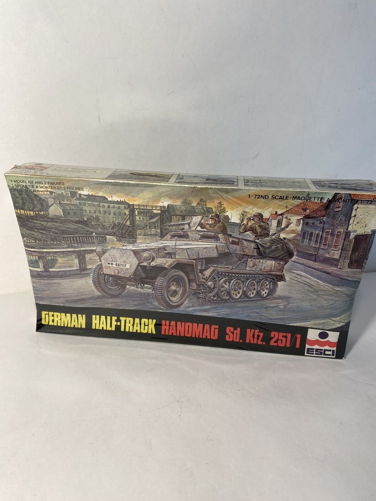 ESCI 1/72 Sd.Kfz 251/1 German Half Track Hanomag Model #8002 sealed