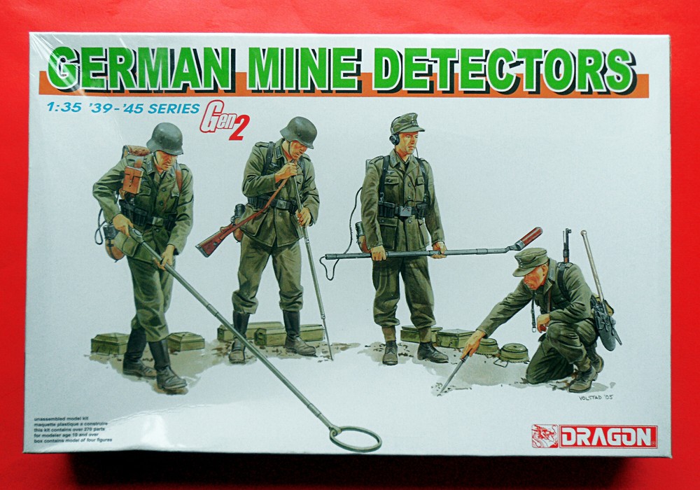 DRAGON 6280 1/35th Figures GERMAN MINE DETECTORS 1939-45 WWII Scale Model Sealed