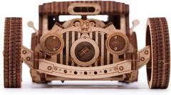 Hot Rod Wooden Model Car Kit – DIY Retro Puzzle Rides Up to 32 Feet