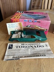 Original AMT 1970 Oldsmobile Toronado Model Kit 1:24 partially assembled/painted