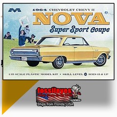MOEBIUS MODELS 1220 1/25 1964 CHEVY II NOVA SUPER SPORT COUPE MODEL KIT