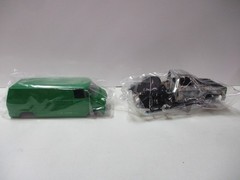 4 Vintage Plastic Model Parts Lot with Dodge and Ford Vans
