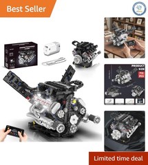 Build Your Own Realistic V8 Engine Model Kit That Runs Engaging STEM Experience