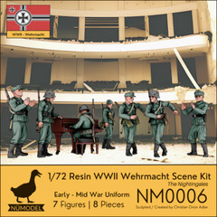 NUMODEL NM0006 | 1/72 Resin WWII Wehrmacht Scene Kit “The Nightingales” | 8pc