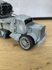 BUILT 1/43 Scale Modified Rocket Launcher Painted Detailed WWII OR FANTASY