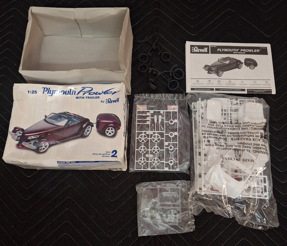 Revell 1:25 Plymouth Prowler with Trailer 1/25 Scale Model Kit 85-0874 2007