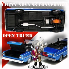 MOEBIUS MODELS 2318 1/25 1963 CHEVROLET NOVA SS CONVERTIBLE MODEL KIT