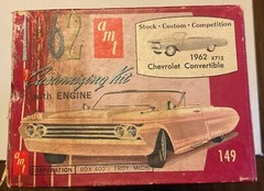 ** BOX ONLY ** AMT 1962 Chevrolet Convertible 149 SEE PHOTOS FOR CONDITION