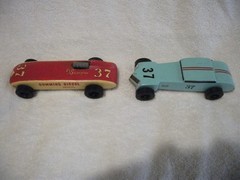 2 Soap Box Derby Vintage Cars 1950’s Indy 500 Cummings Diesel Hot Rod Boy Scouts