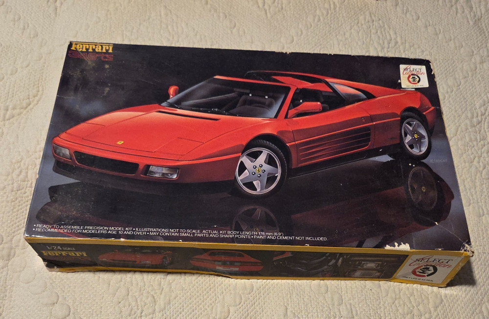 MRC FUJIMI Plastic Model FERRARI 348 TS 1/24 OPEN BOX Complete # 12422