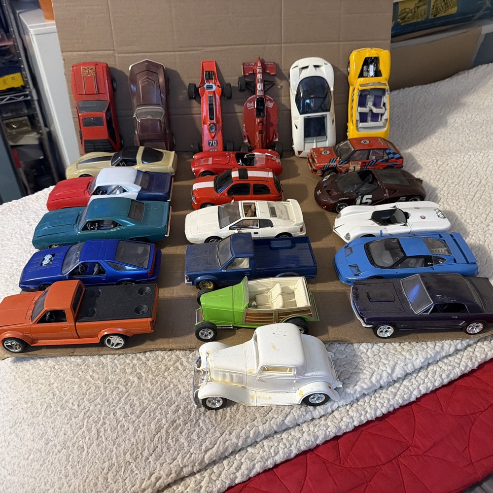 Vintage AMT Revell MPC Monogram Lot Of 22 Clean Models Camaro Mustang Datsun Lot
