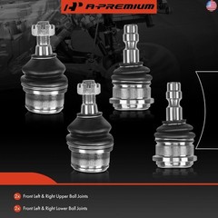 A-Premium Set of 4, Front Upper & Lower Ball Joints Kit, Compatible with