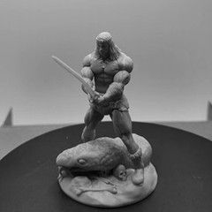 1/24 Resin Figures Model Kit Barbarian Warrior Unpainted,Unassembled Model Kit.