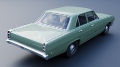 3d Printed 1/25 1968 Plymouth Valiant 100 4 Door Model Kit