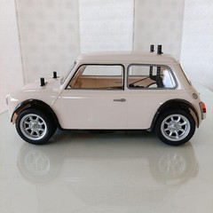 Tamiya Mini Cooper Racing M-05 1/10 RC Car Kit Beige Tested Working With Box