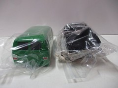 4 Vintage Plastic Model Parts Lot with Dodge and Ford Vans