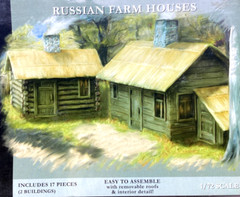 PEGASUS 1/72 Scale WW I or WW II Russian / Soviet Farm Houses Model Kit 7702 F/S