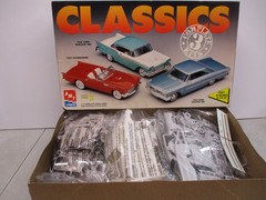 AMT Classics 1957 Fairlane, 1957 Thunderbird, and 1963 Galaxie 500 1/25