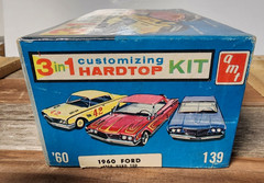 VINTAGE AMT 1960 FORD STARLINER HARDTOP 3 in 1 CUSTOMIZING KIT Rare #139