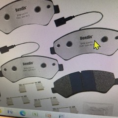 Bendix Fleet Metlok MKD1540FM Semi-Metallic Front Brake Pads for Fiat Ducato