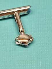 Revell AMT Ertl Monogram MPC 1/25 Model Part 1969 Corvette Chrome Fuel Cap
