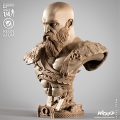 God of War Kratos Bust model kit unassembled unpainted see Description