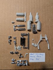 AMT 72 CHEVY NOVA RACE ENGINE UNBUILT WITHOUT INSTRUCTIONS! 1/25