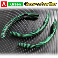 3 Pcs Car Steering Wheel Cover Carbon Fiber Non-Slip Anti Dust Washable Snap On