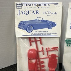 1993 Glencoe Models 1960s Ferrari & Jaguar Convertible 1:72 Plastic Model Kits