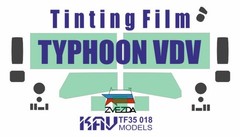 1:35 Window Tint Film for scale model K 4386 Typhoon VDV Zvezda 3648