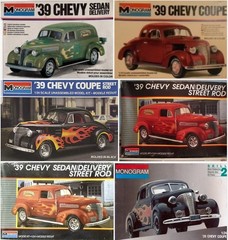 1939 Chevy FENDERS FLOOR RUNNING BOARDS for Revell Monogram 1:24 Model Kit 39