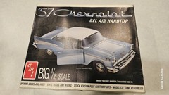 1957 Chevrolet Bel Air Hardtop Big 1/16 Model Kit AMT New In Box Not Sealed