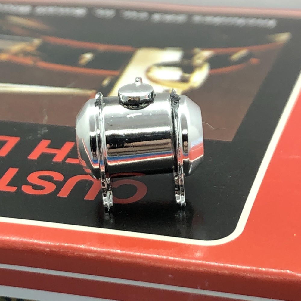 2) MPC 32 Ford Chrome Moon Tank W Cap Spreader Bar Mount 1:25 LBR Model Parts