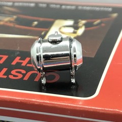 2) MPC 32 Ford Chrome Moon Tank W Cap Spreader Bar Mount 1:25 LBR Model Parts