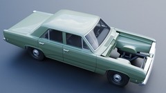 3d Printed 1/25 1968 Plymouth Valiant 100 4 Door Model Kit
