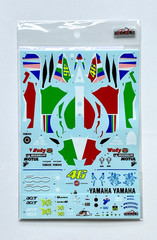 SK Decals 1:12 Scale Fiat Yamaha YZR-M1 Dutch TT 2007 Decal Sheet #SK12003 Rossi