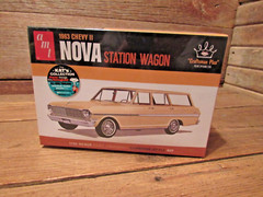 AMT 1/25 Scale 1963 Chevy II Nova Station Wagon Model Kit AMT1202 – New Sealed!