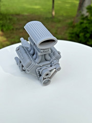 Pontiac 455 V8 Engine Tunnel Ram Naturally Aspirated 1 24 Scale Hot Rod Model