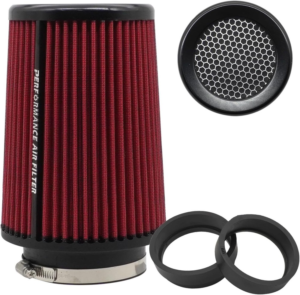 3 3.5 4 inch Cold Air Intake Filter 76mm 89mm 101mm Performance Cone Air