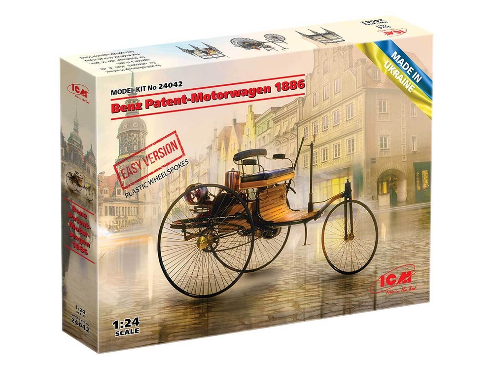 ICM 24042 – Benz Patent-Motorwagen 1886 – 1:24 Scale Model Kit