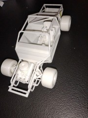1/25 Dirt Street Stock 3D Printed Model Kit Unassembled Dirt Track Race Car DIY