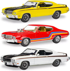 85-4522 1970 Buick GSX 2N1 Model Car Kit 1:24 Scale 106-Piece Skill Level 4 Plas