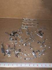 Vintage Junkyard Lot Of Plastic Model Chrome Parts And Pieces (Lot Jy441)