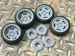 Resin 21/20 Inch: “Centerline 631” Model car Wheels/Tires 1/24 1/25 scale