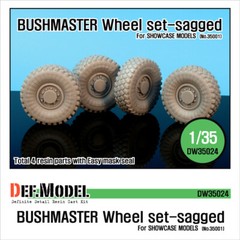 DEF Model 1/35 Australia IMV Bushmaster Sagged Wheels for Showcase Models 35001