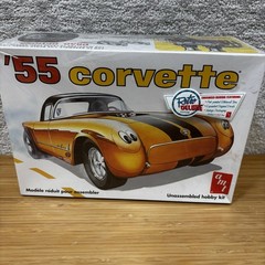AMT Retro Deluxe Edition ’55 Corvette 1:25 Scale Model Kit AMT683/12 New Sealed