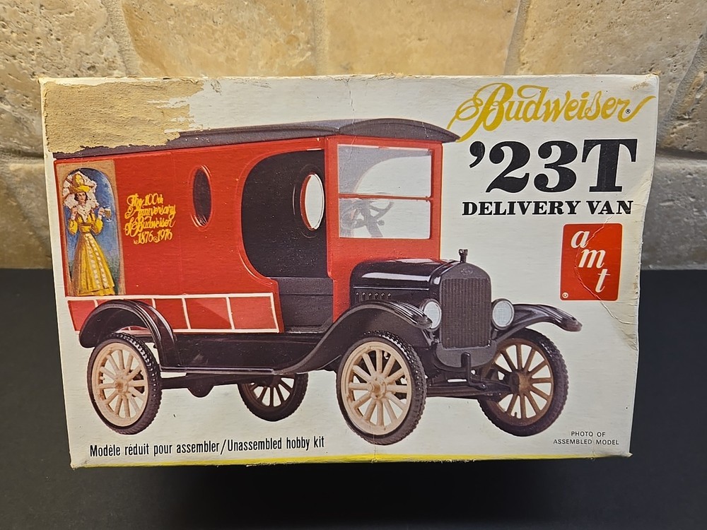 Vintage, AMT, Budweiser, ’23 T Delivery Van, 1/25 scale !!Sealed Inside!!