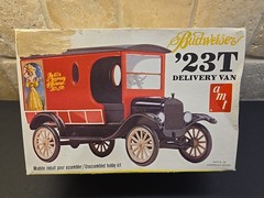 Vintage, AMT, Budweiser, ’23 T Delivery Van, 1/25 scale !!Sealed Inside!!