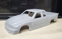 1/24 scale resin 3d printed Dodge Dakota pro stock drag body model slot car