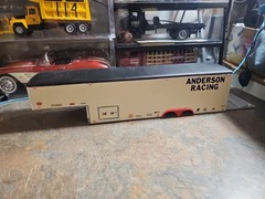 VINTAGE SURVIVOR MPC.REVELL.AMT. BUILT MODEL RACING TRAILER CUSTOM MADE